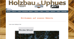 Desktop Screenshot of holzbau-uphues.de