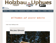 Tablet Screenshot of holzbau-uphues.de